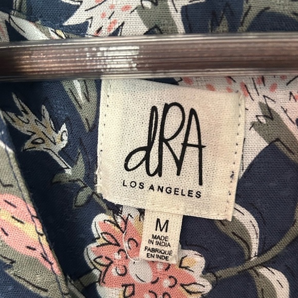 Anthropologie dRA Blue Floral Boho Messie Dress - Size Medium - Picture 6 of 10